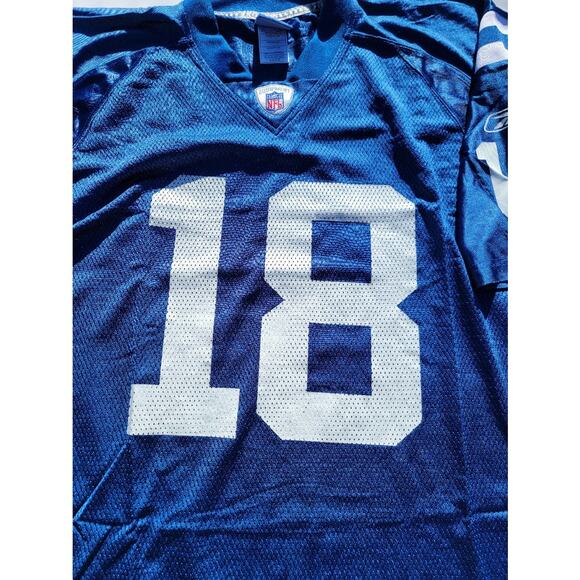 Vintage Reebok Peyton Manning #18 Colts Jersey Size XL NFL Blue Mesh Throwback - Picture 3 of 7